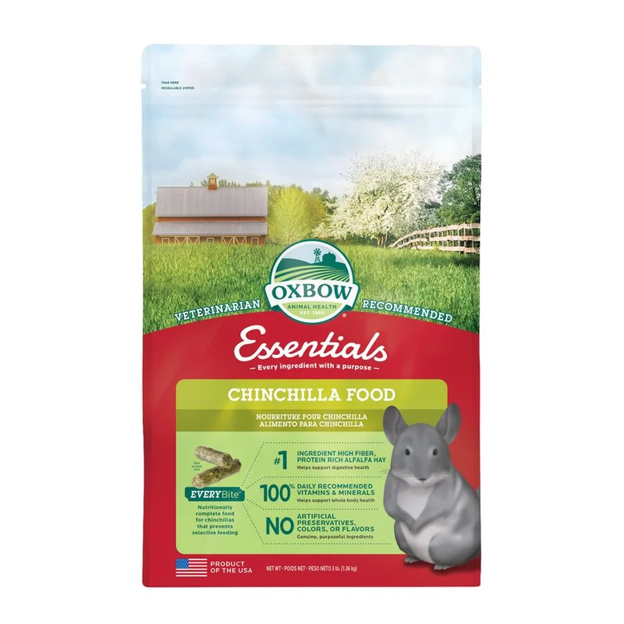 Oxbow Essentials Chinchilla Food (3 lb) - 1.36kg