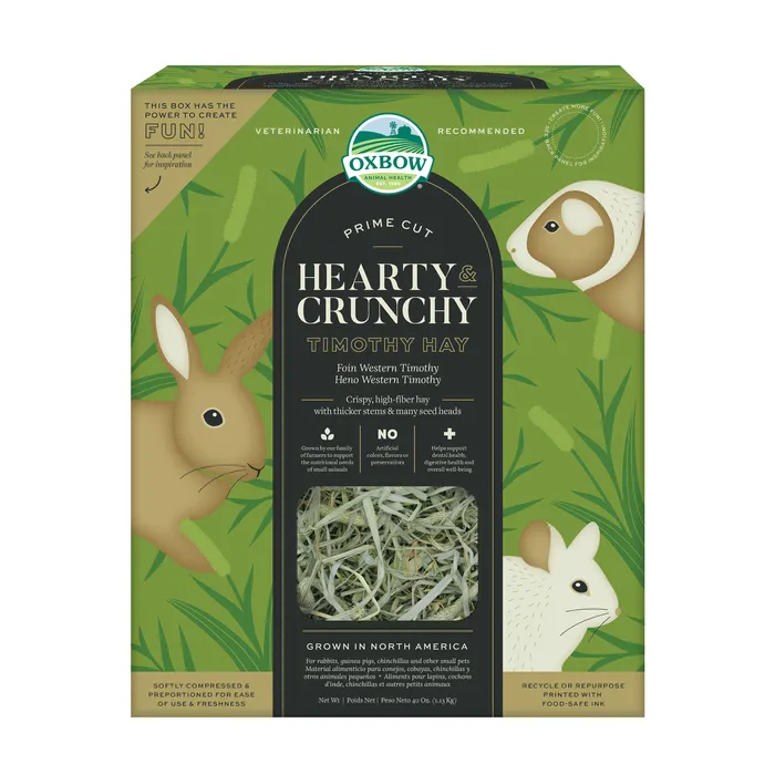 Oxbow Prime Cut Hearty & Crunchy Timothy Hay (40 oz) - 1.13kg