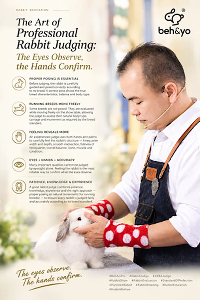 The Art of Professional Rabbit Judging: The Eyes Observe, the Hands Confirm