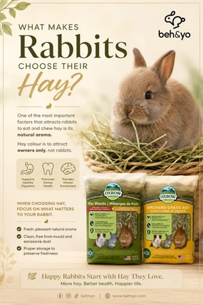 🌿 What Makes Rabbits Choose Their Hay?