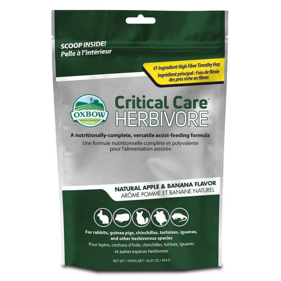 Oxbow Critical Care Herbivore Natural Apple & Banana (454 g)