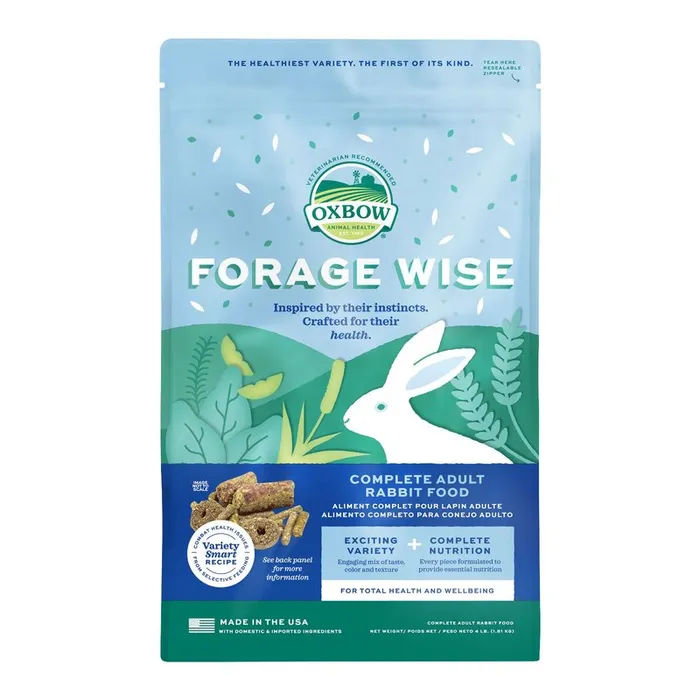 Oxbow Forage Wise Adult Rabbit Food (4 lb) - 1.81kg