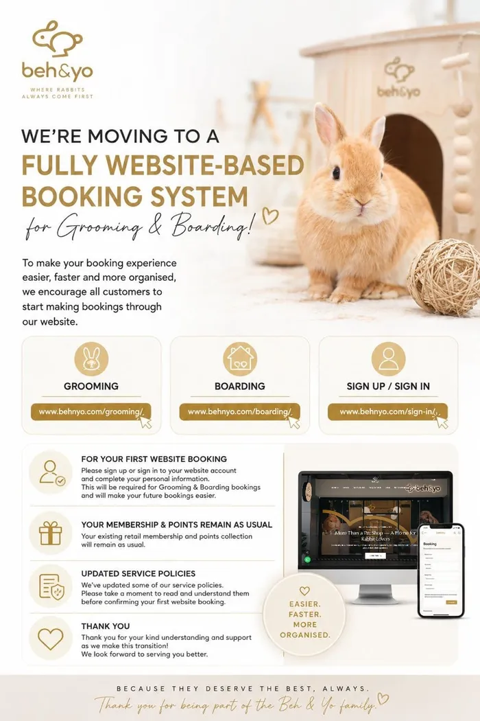 📢 Beh & Yo Online Booking System