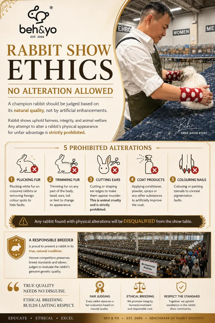 🏆 Rabbit Show Ethics: No Alteration Allowed