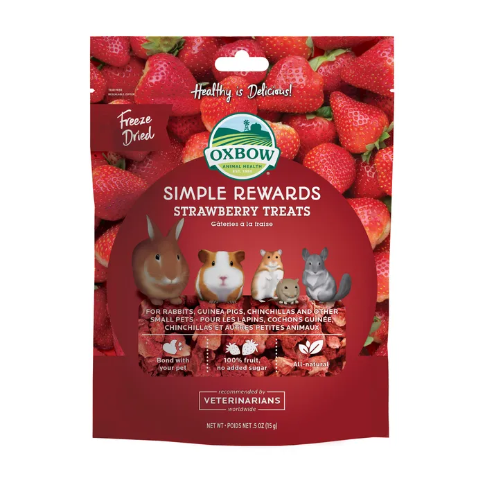 Oxbow Simple Rewards Strawberry Treats (0.5 oz) - 15g