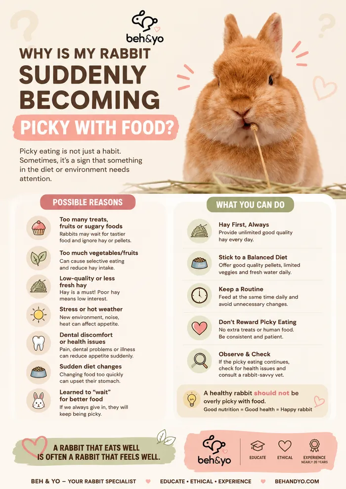 Why Is My Rabbit Suddenly Becoming Picky with Food? 🐰