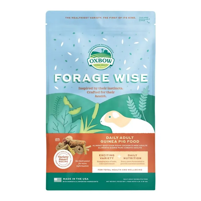Oxbow Forage Wise Adult Guinea Pig Food (4 lb) - 1.81kg