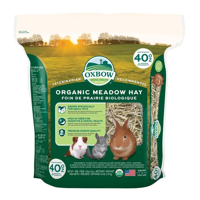 Oxbow Organic Meadow Hay (40 oz) - 1.13kg
