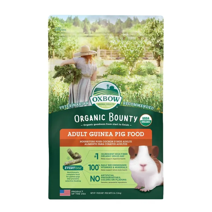 Oxbow Organic Bounty - Adult Guinea Pig Food (3 lb) - 1.36kg