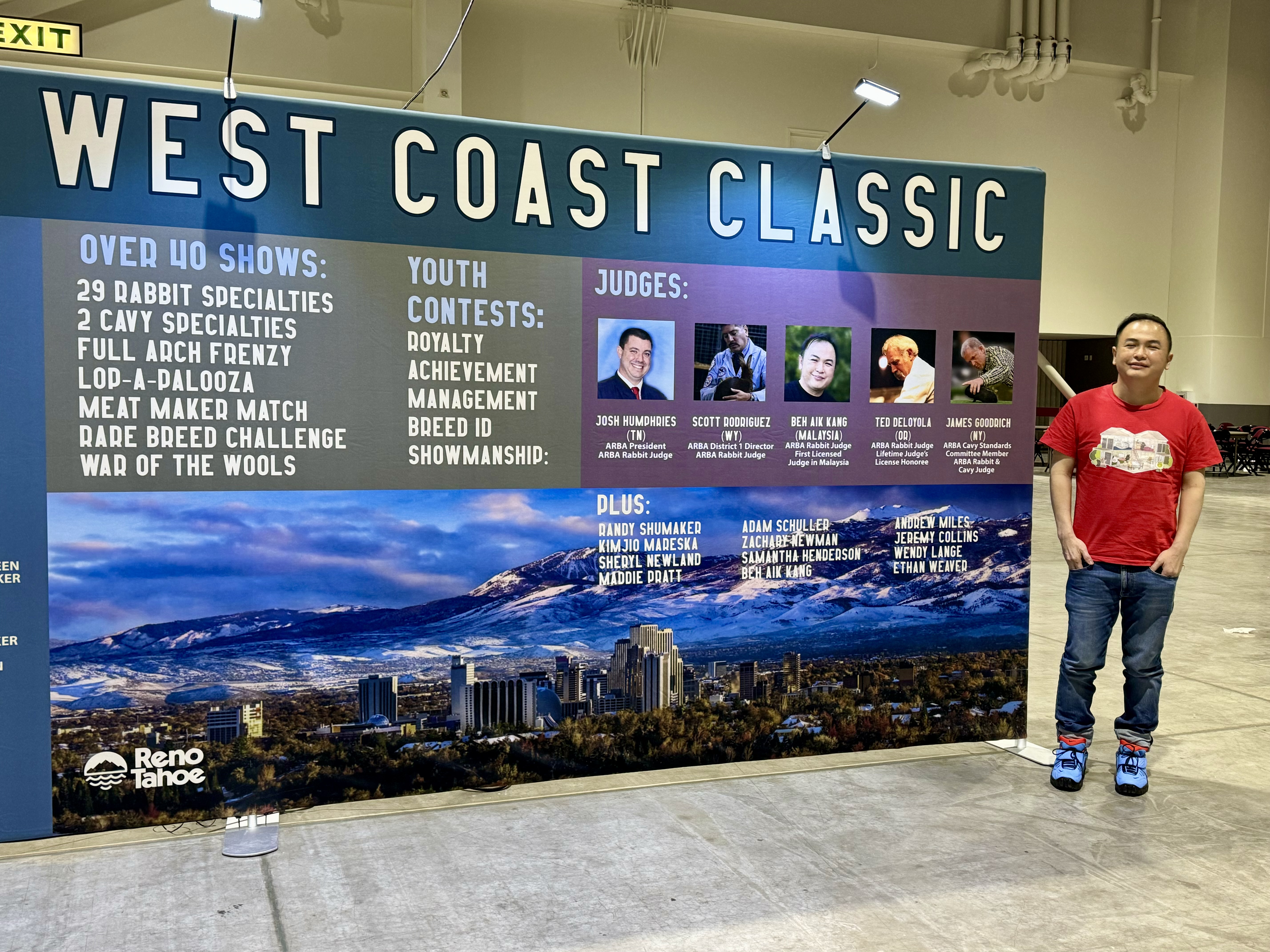 Mr Beh first time official judging in West Coast Classic 2024 Reno