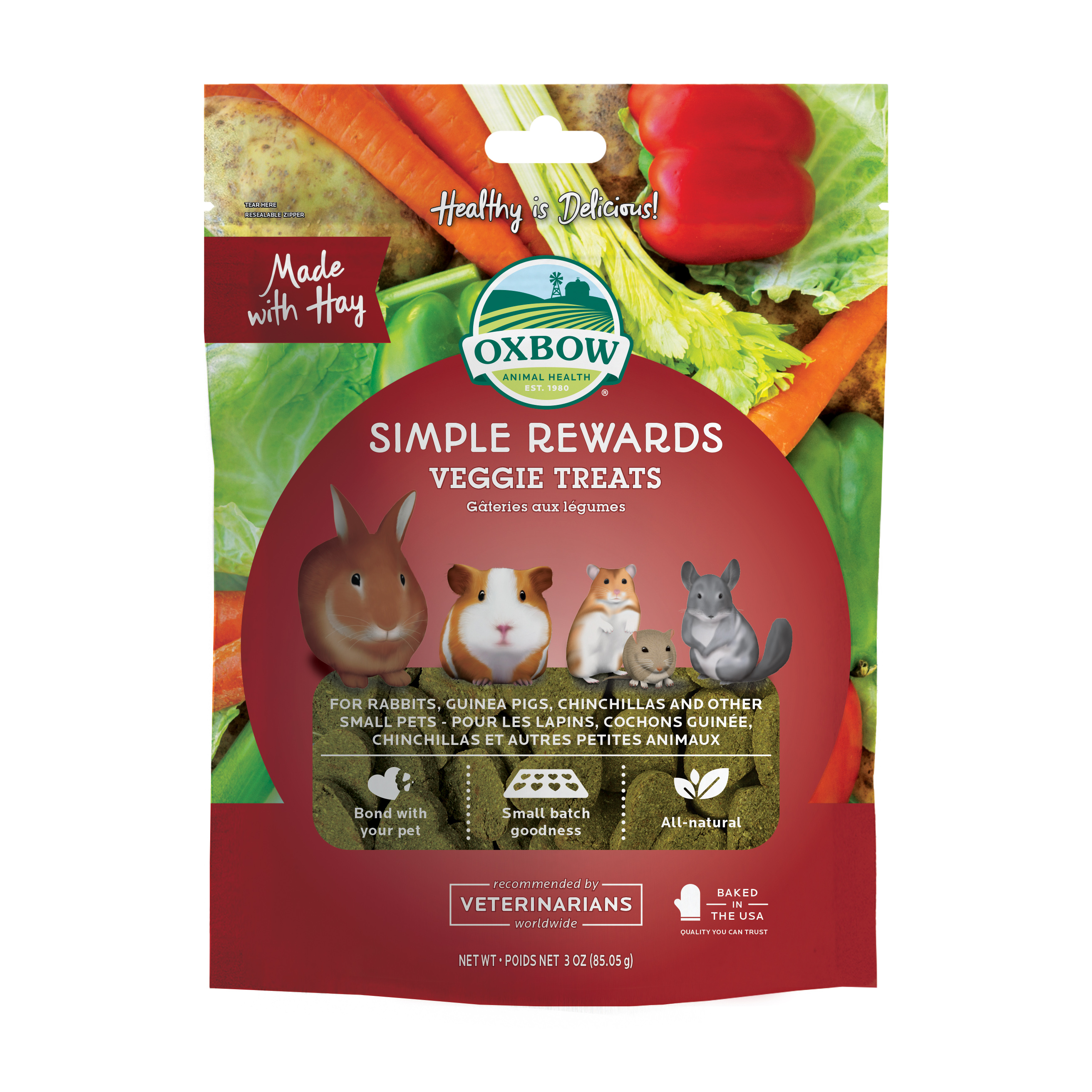 Oxbow Simple Rewards Veggie Treats (3 oz) - 85.05g