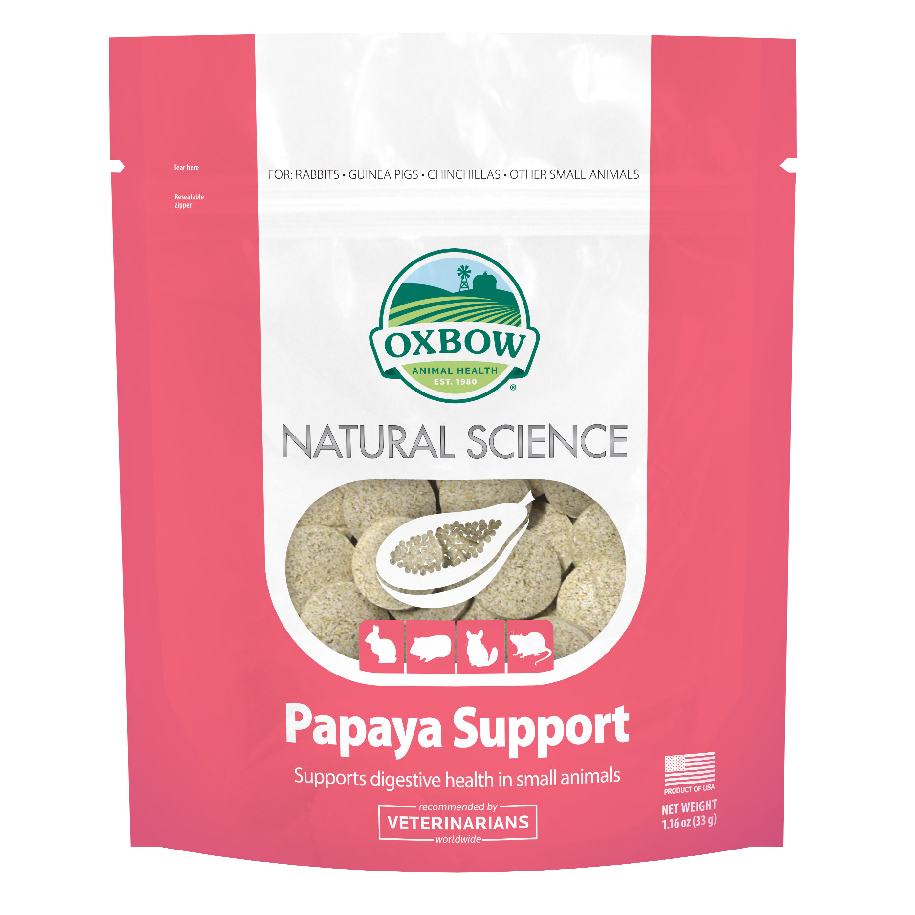 Oxbow Natural Science - Papaya Support (1.16 oz) - 33g