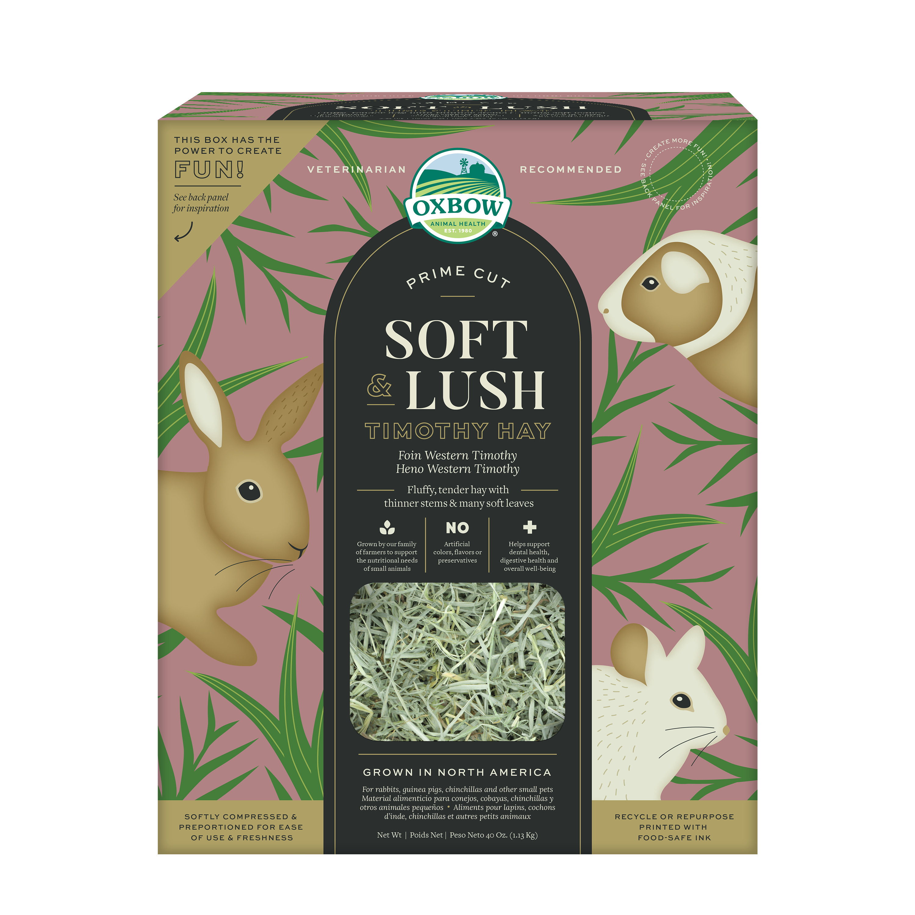 Oxbow Prime Cut Soft & Lush Timothy Hay (40 oz) - 1.13kg
