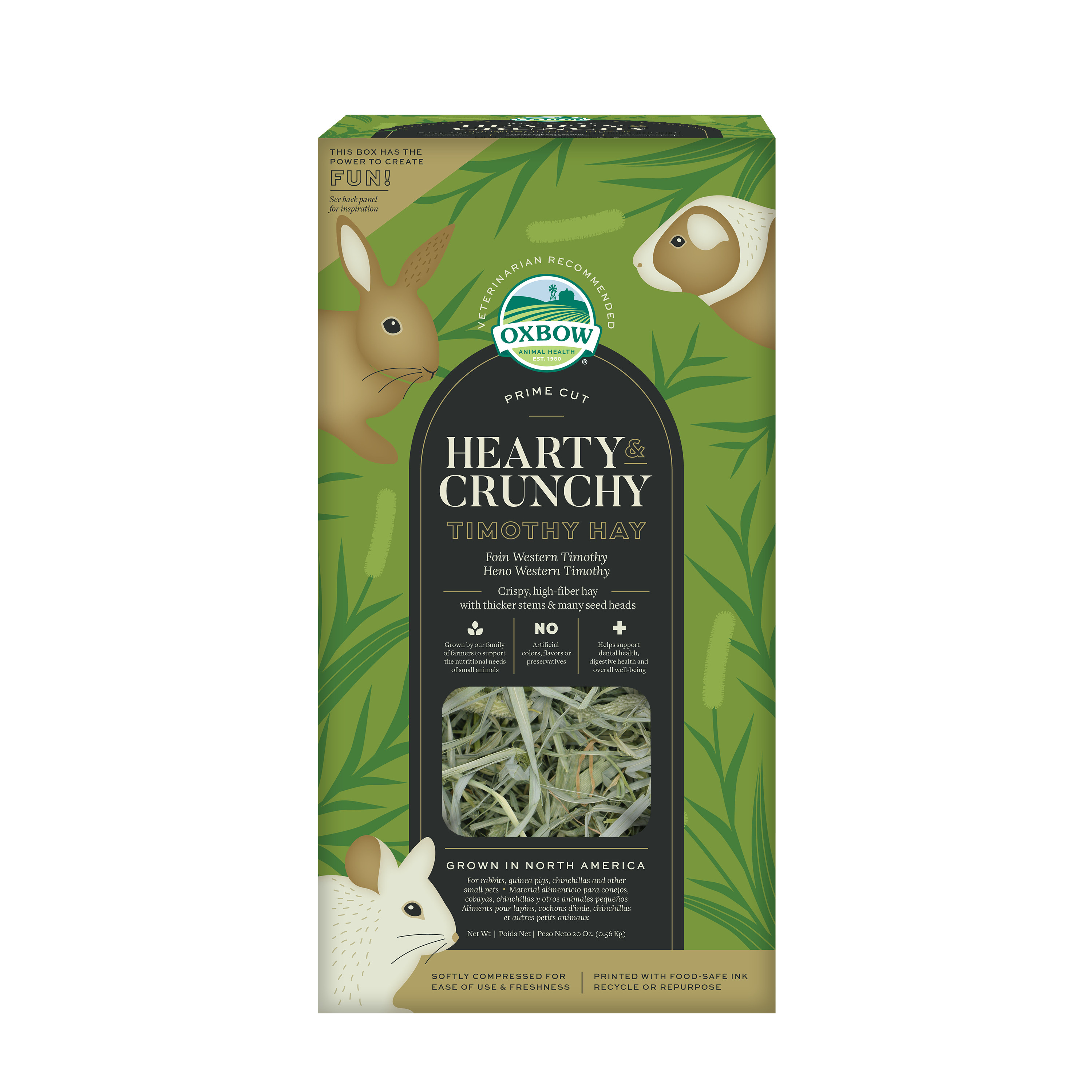 Oxbow Prime Cut Hearty & Crunchy Timothy Hay (20 oz) - 560g
