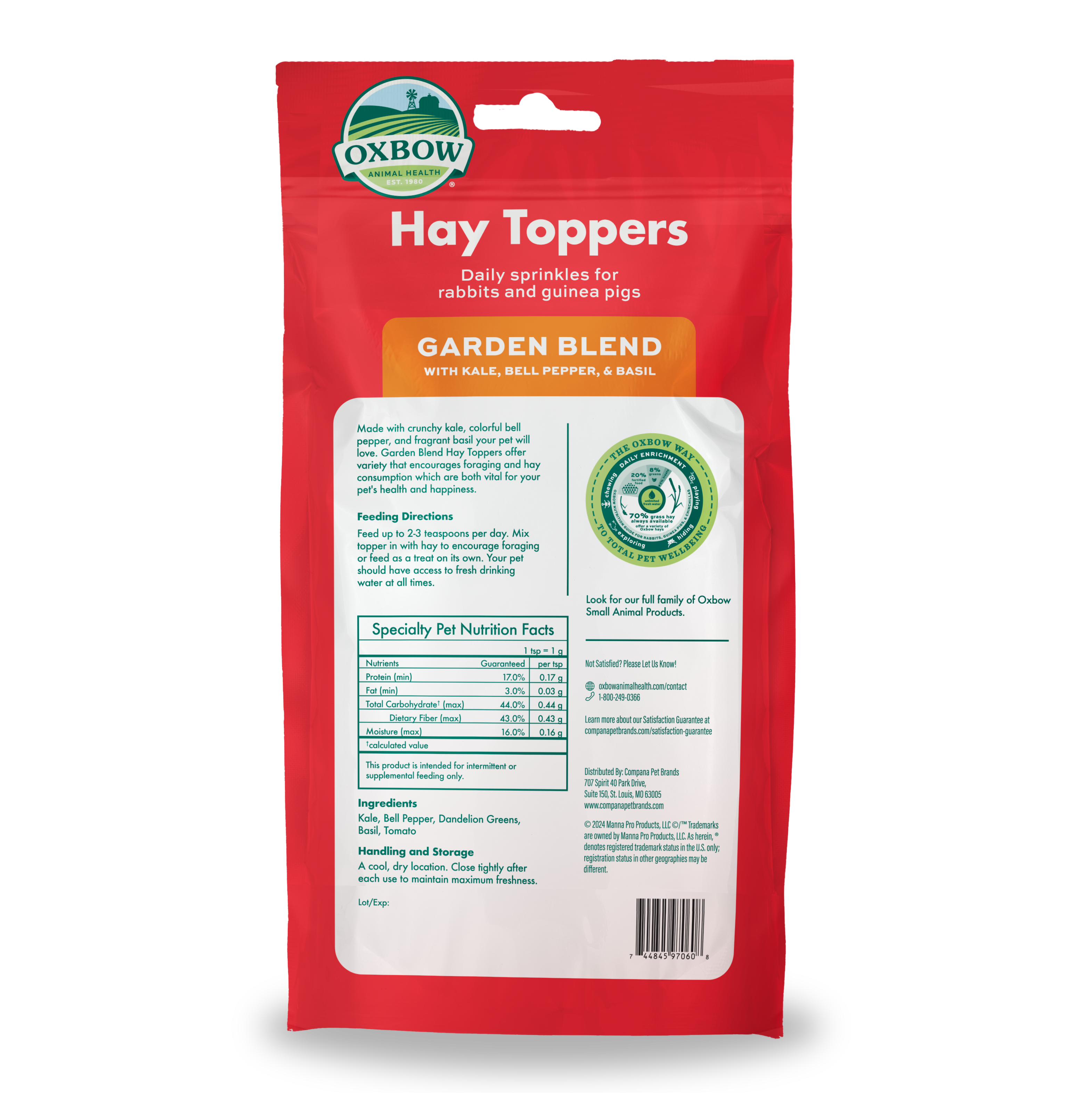 Oxbow Hay Toppers Garden Blend (2 oz) - 56.7g