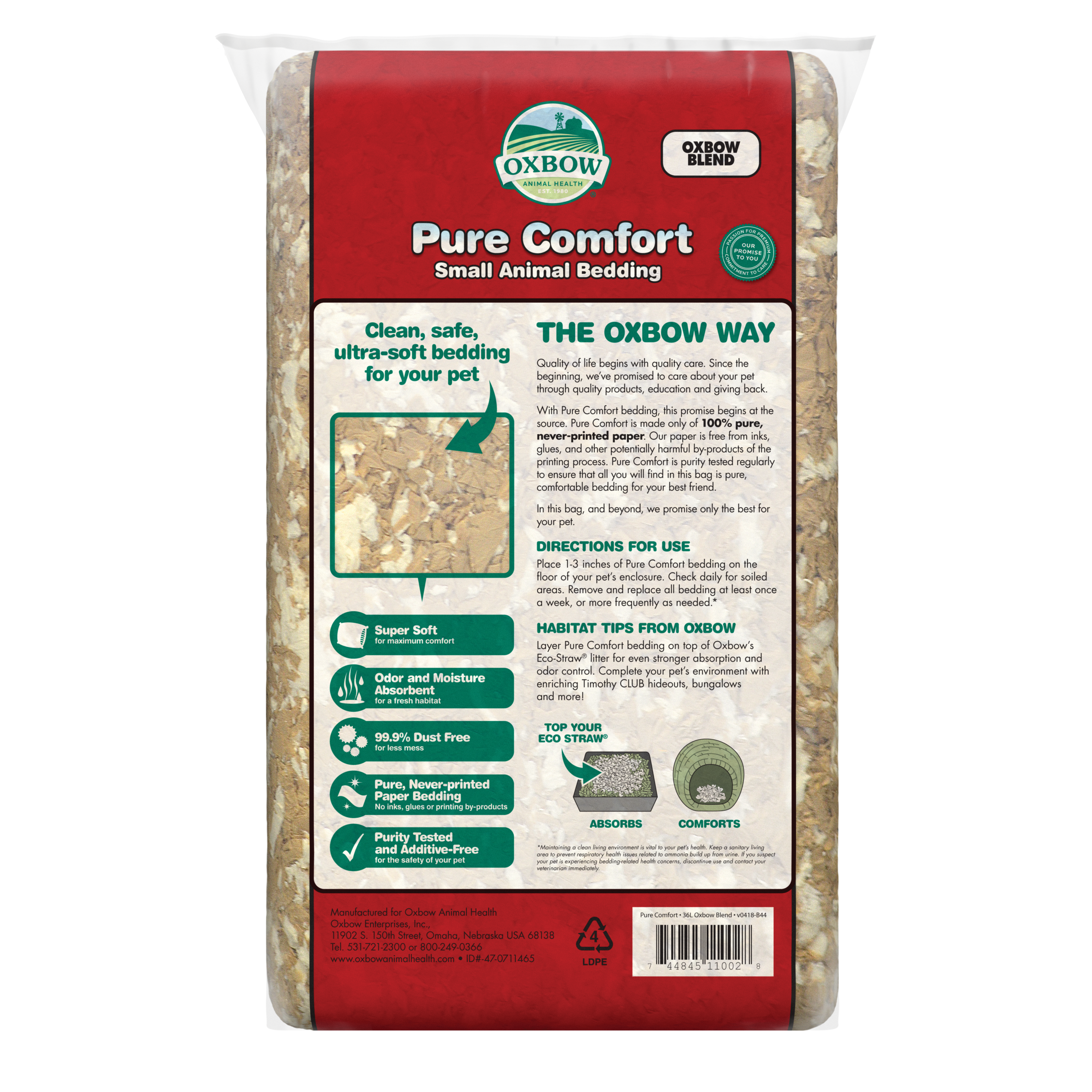 Oxbow Pure Comfort Oxbow Blend Bedding (32 L)
