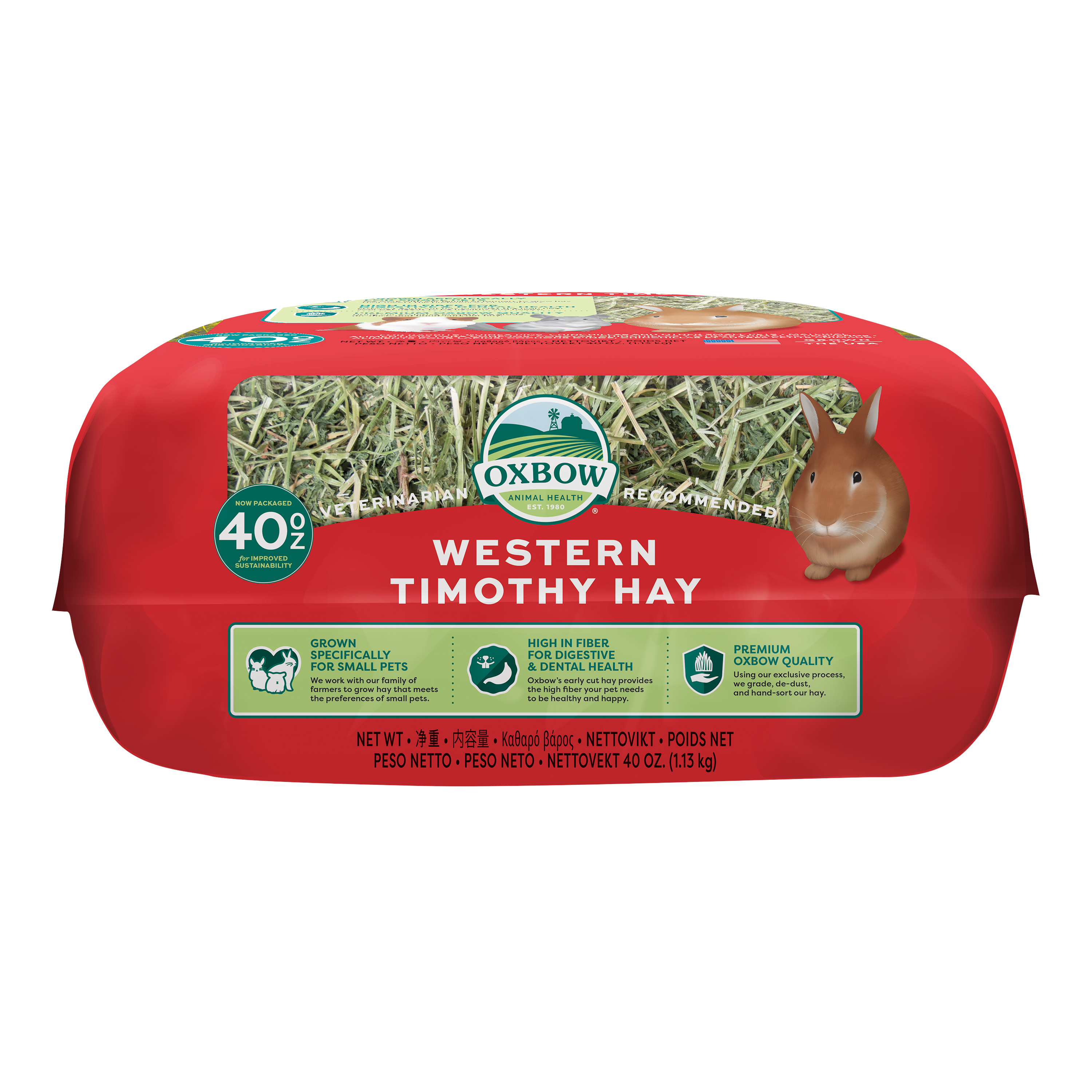 Oxbow Western Timothy Hay (40 oz) - 1.13kg