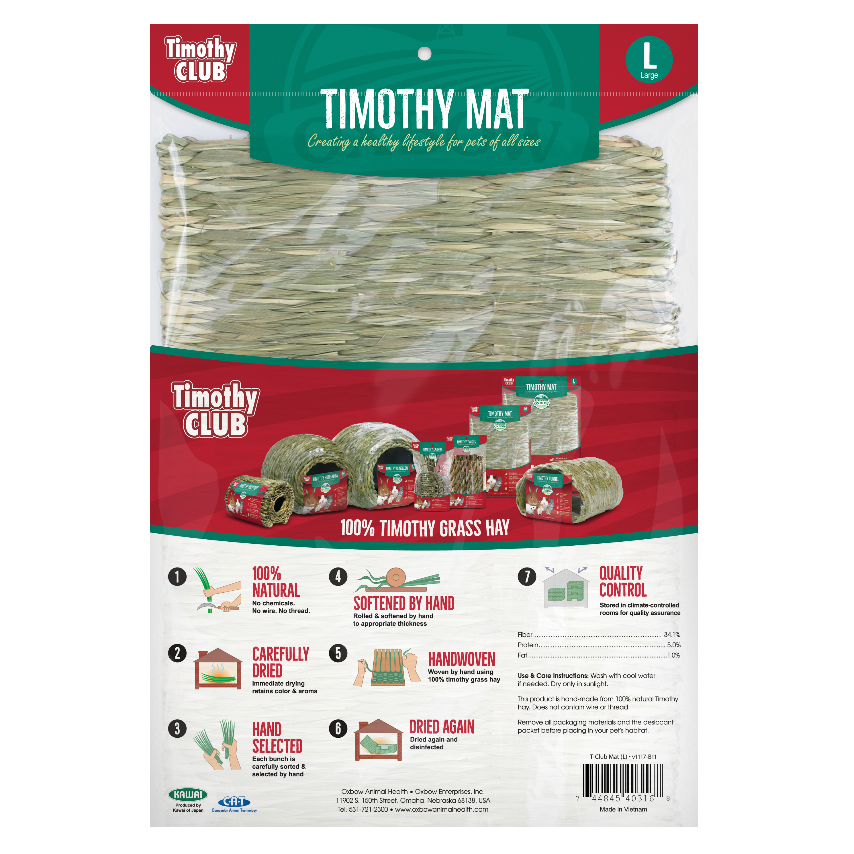 Oxbow Timothy Club Timothy Mat (L)