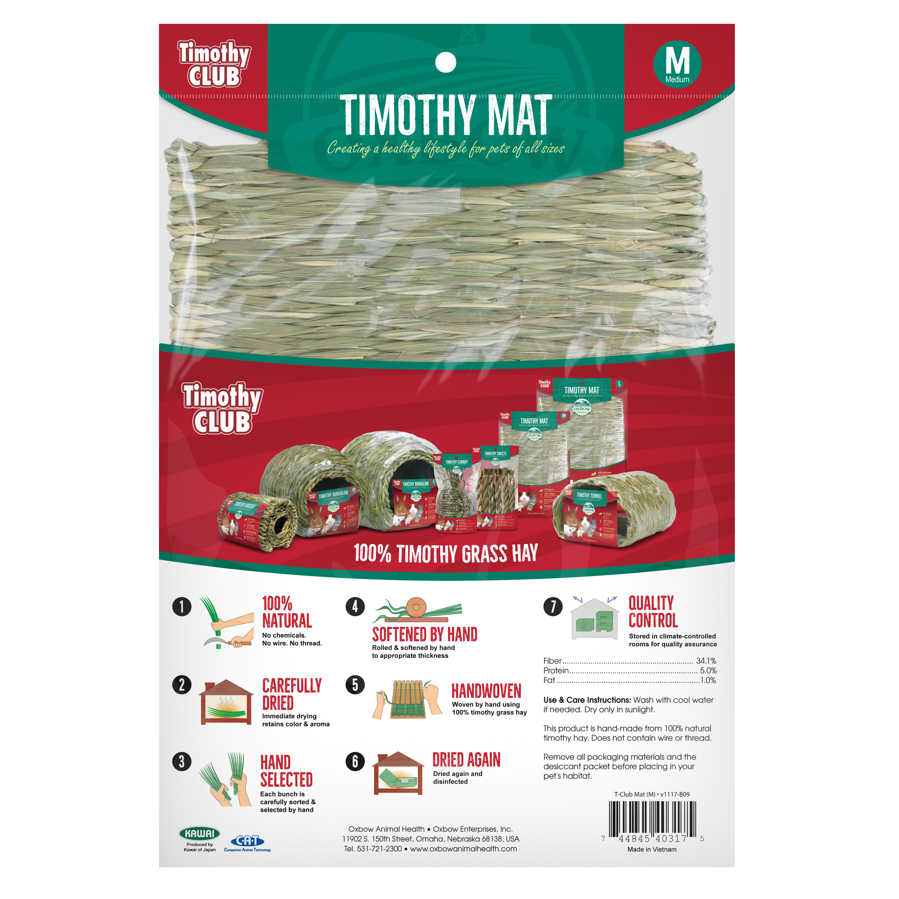 Oxbow Timothy Club Timothy Mat (M)