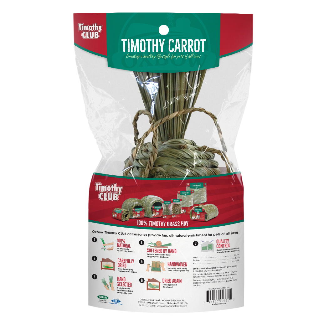Oxbow Timothy Club Timothy Carrot