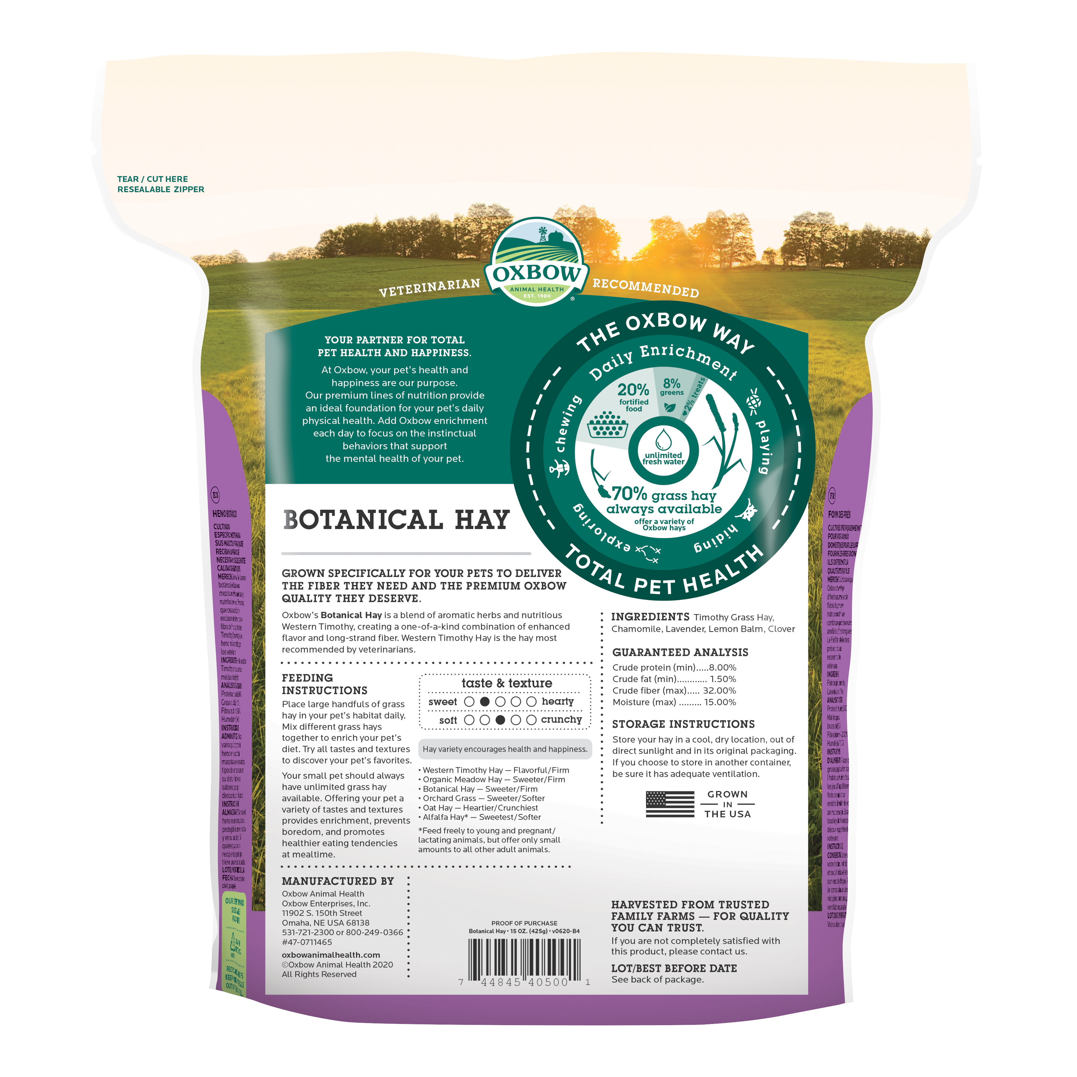 Oxbow Botanical Hay (15 oz) - 425g