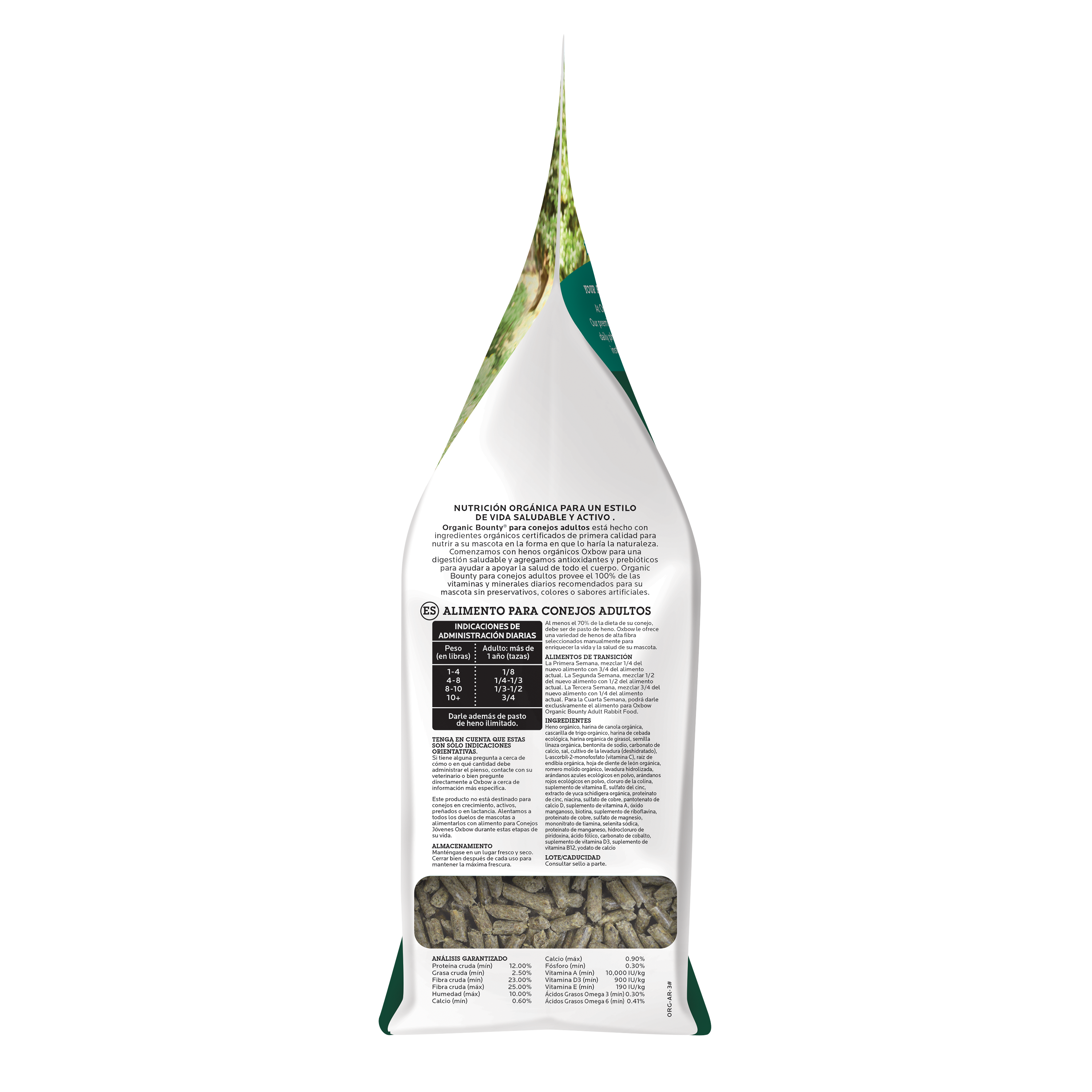 Oxbow Organic Bounty - Adult Rabbit Food (3 lb) - 1.36kg