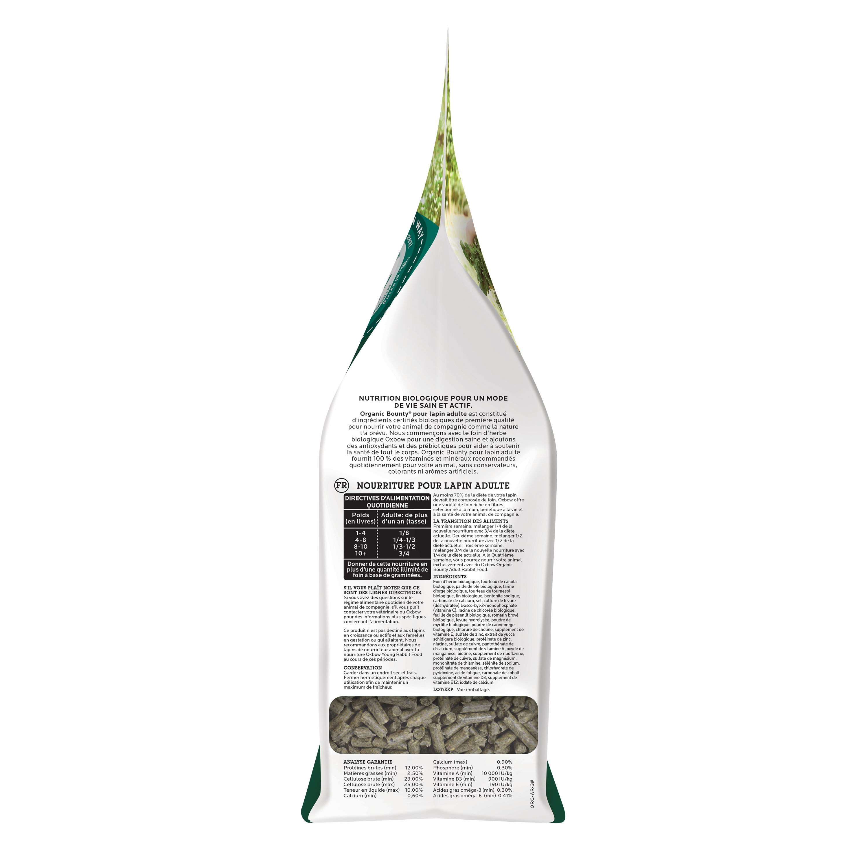 Oxbow Organic Bounty - Adult Rabbit Food (3 lb) - 1.36kg