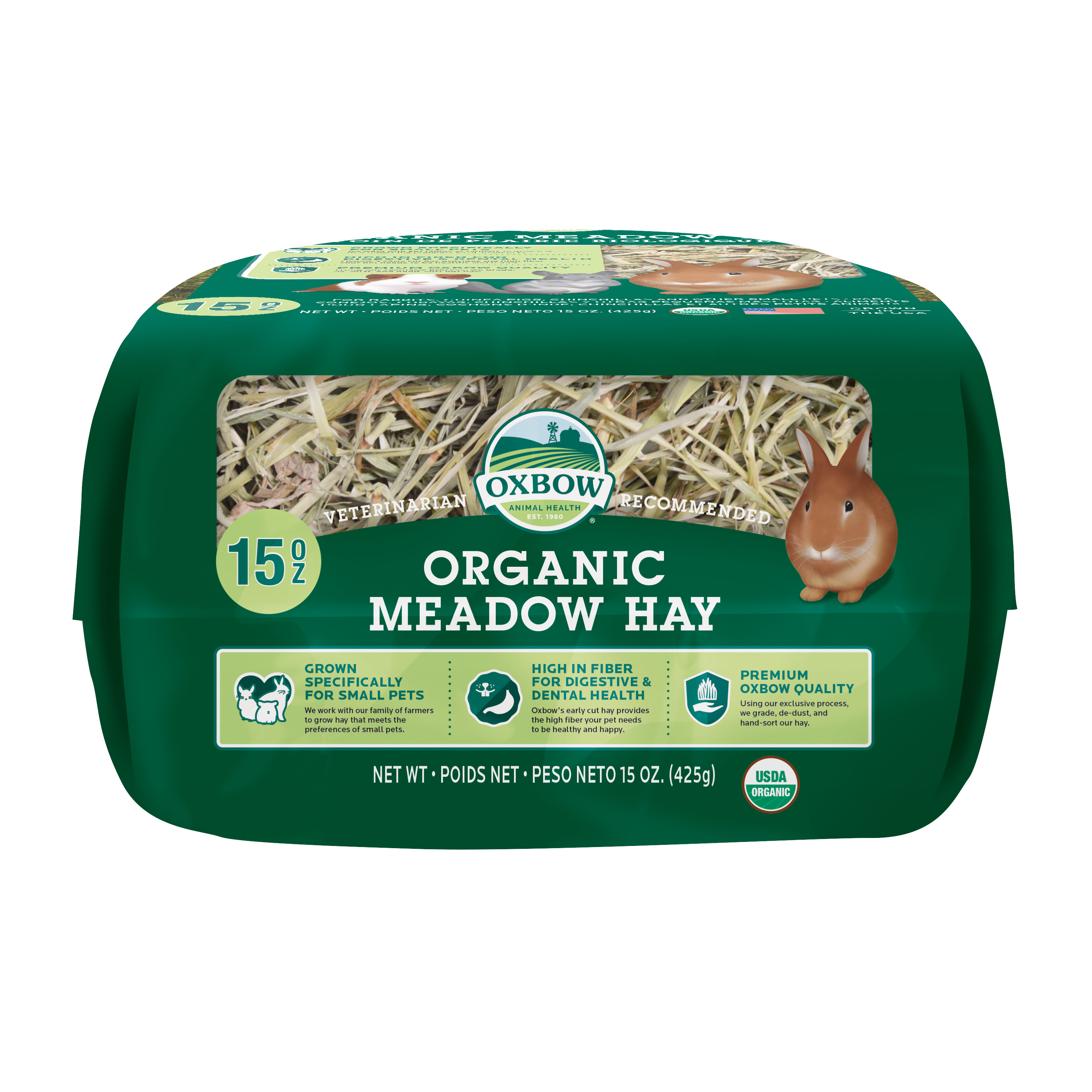 Oxbow Organic Meadow Hay (15 oz) - 425g