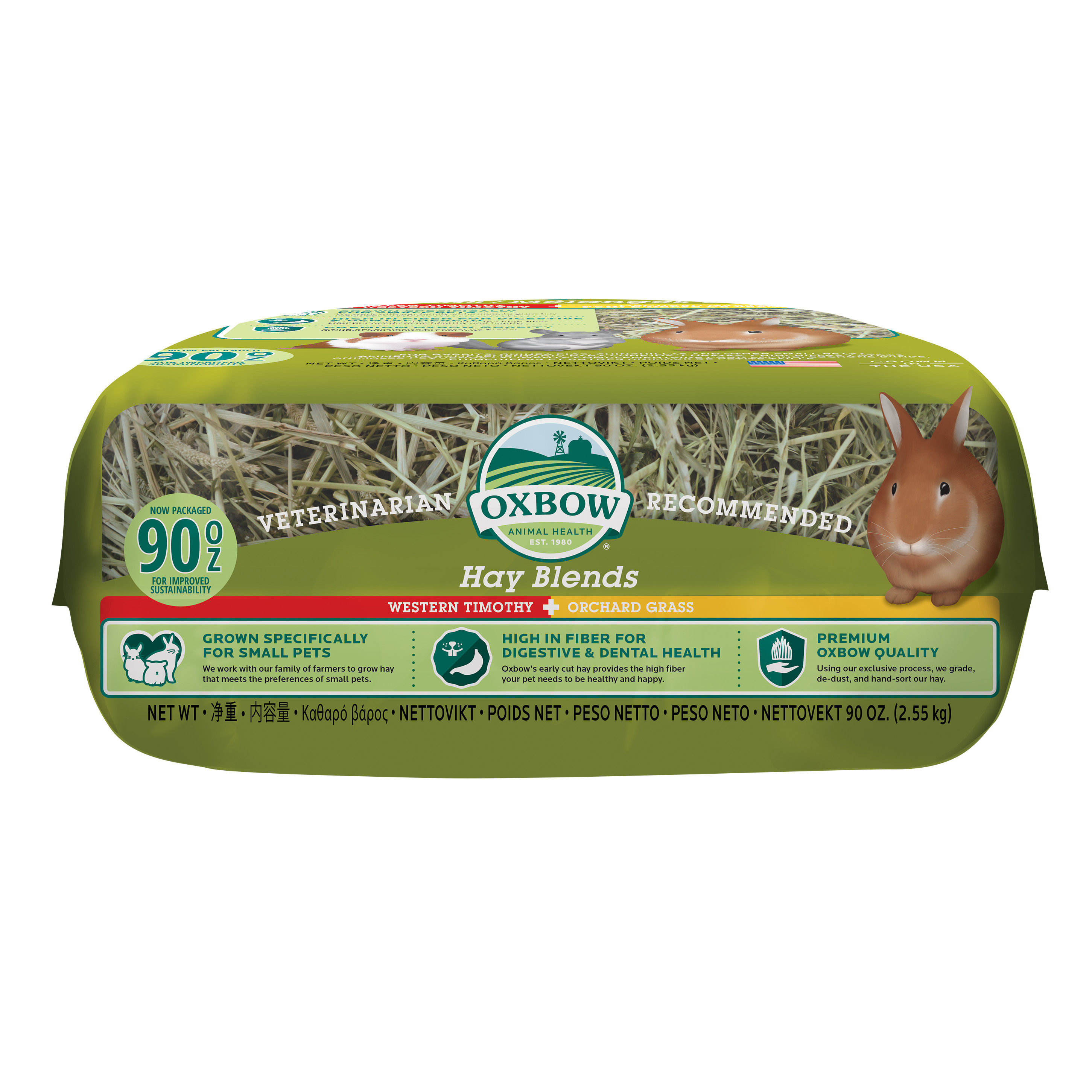 Oxbow Hay Blends - Western Timothy & Orchard Grass (90 oz) - 2.55kg
