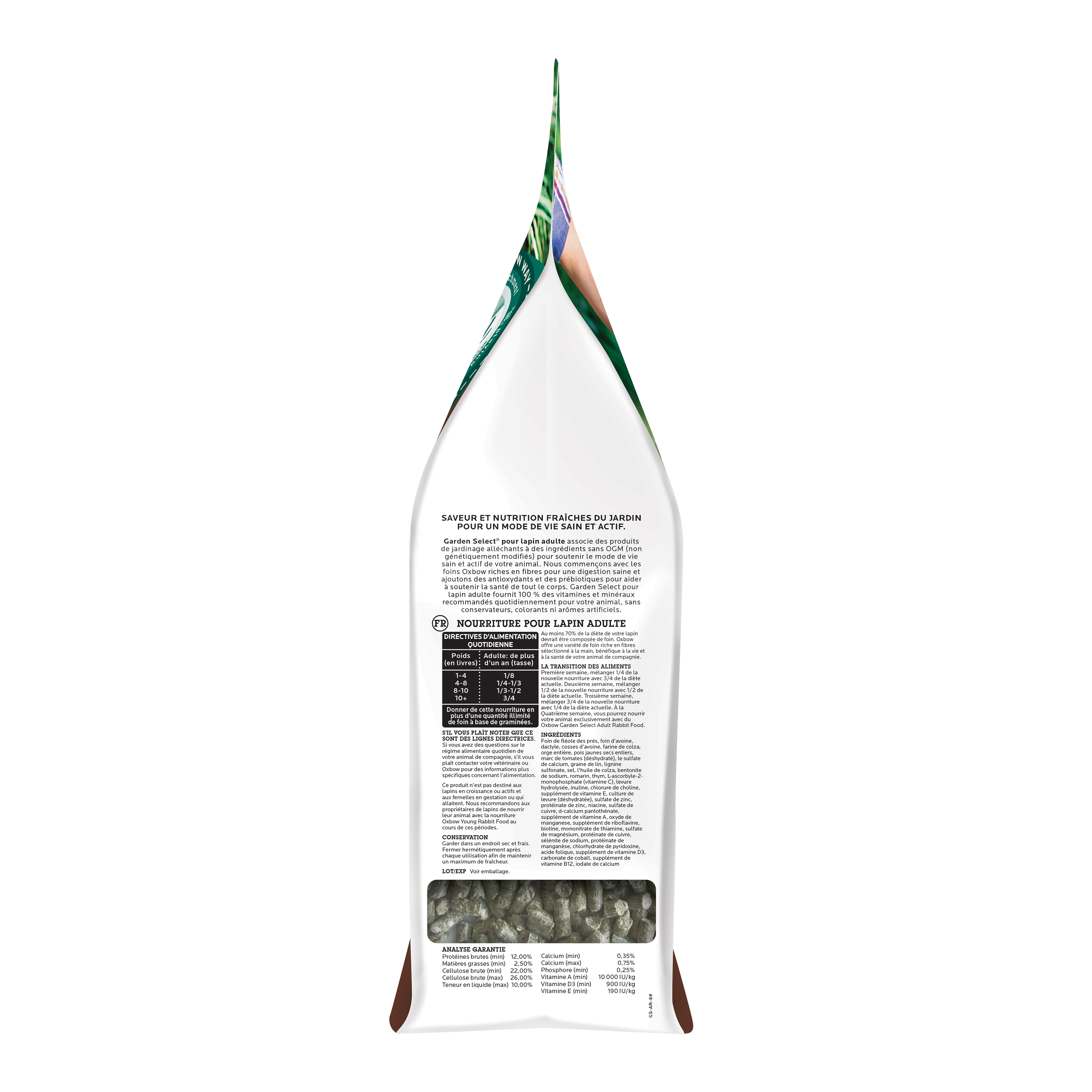 Oxbow Garden Select - Adult Rabbit Food (8 lb) - 3.83kg