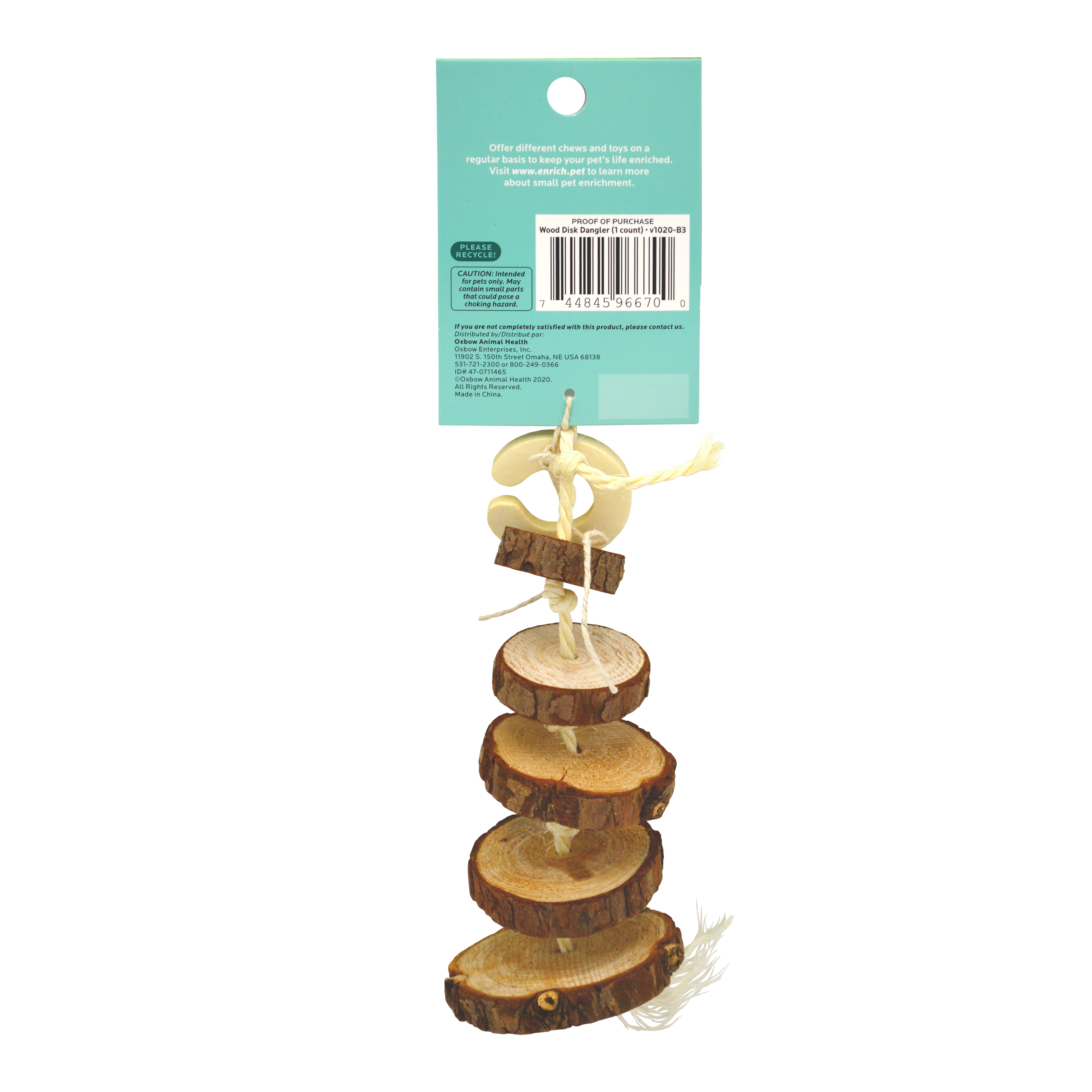 Oxbow Enriched Life - Wood Disk Dangler
