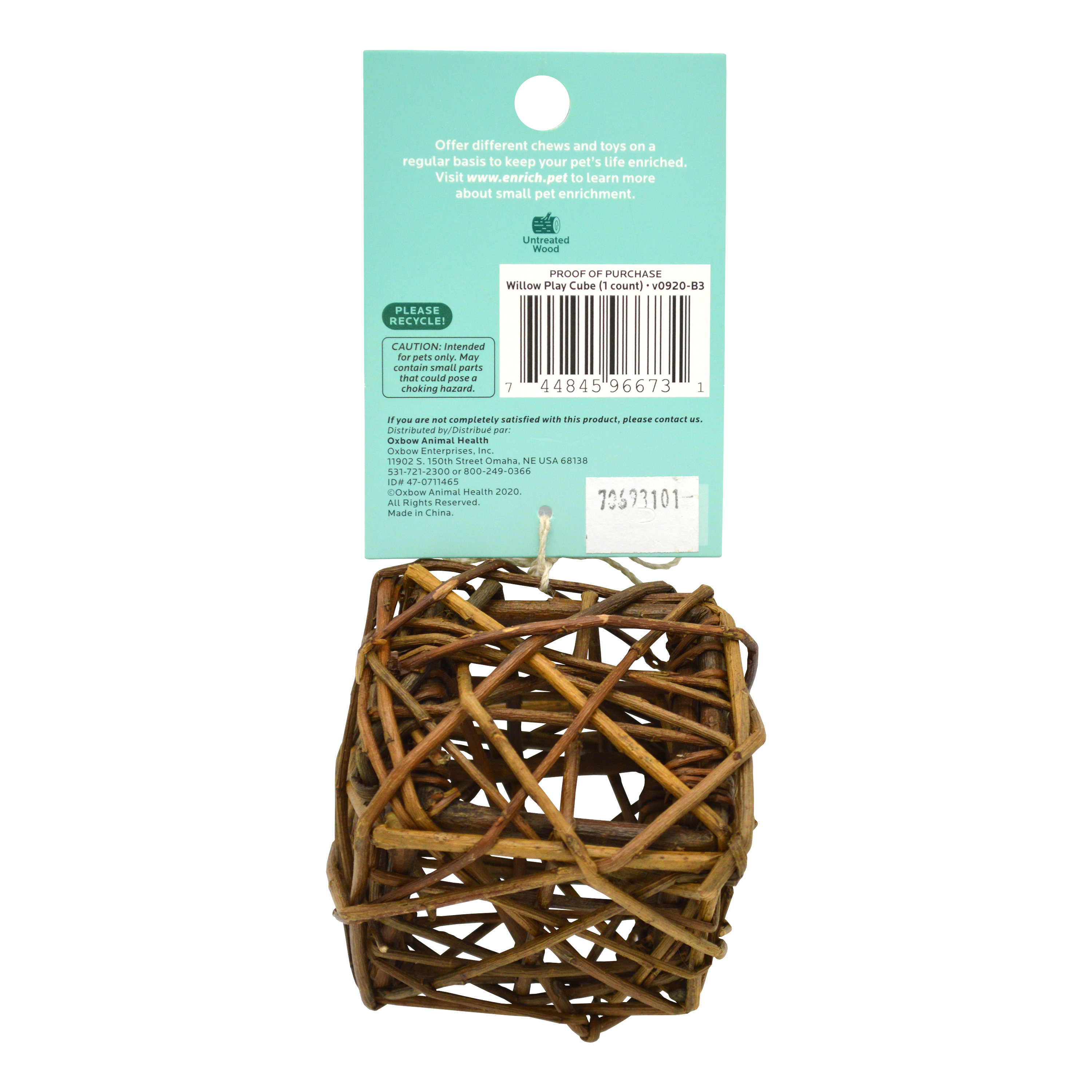 Oxbow Enriched Life - Willow Play Cube