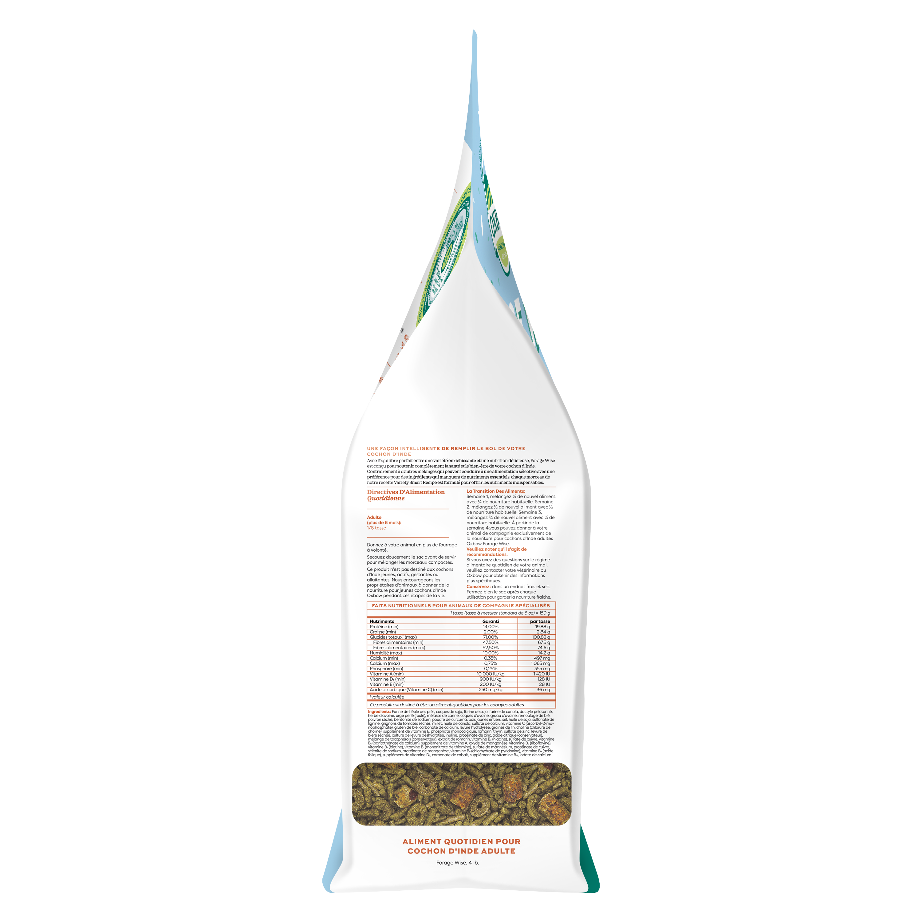 Oxbow Forage Wise Adult Guinea Pig Food (4 lb) - 1.81kg