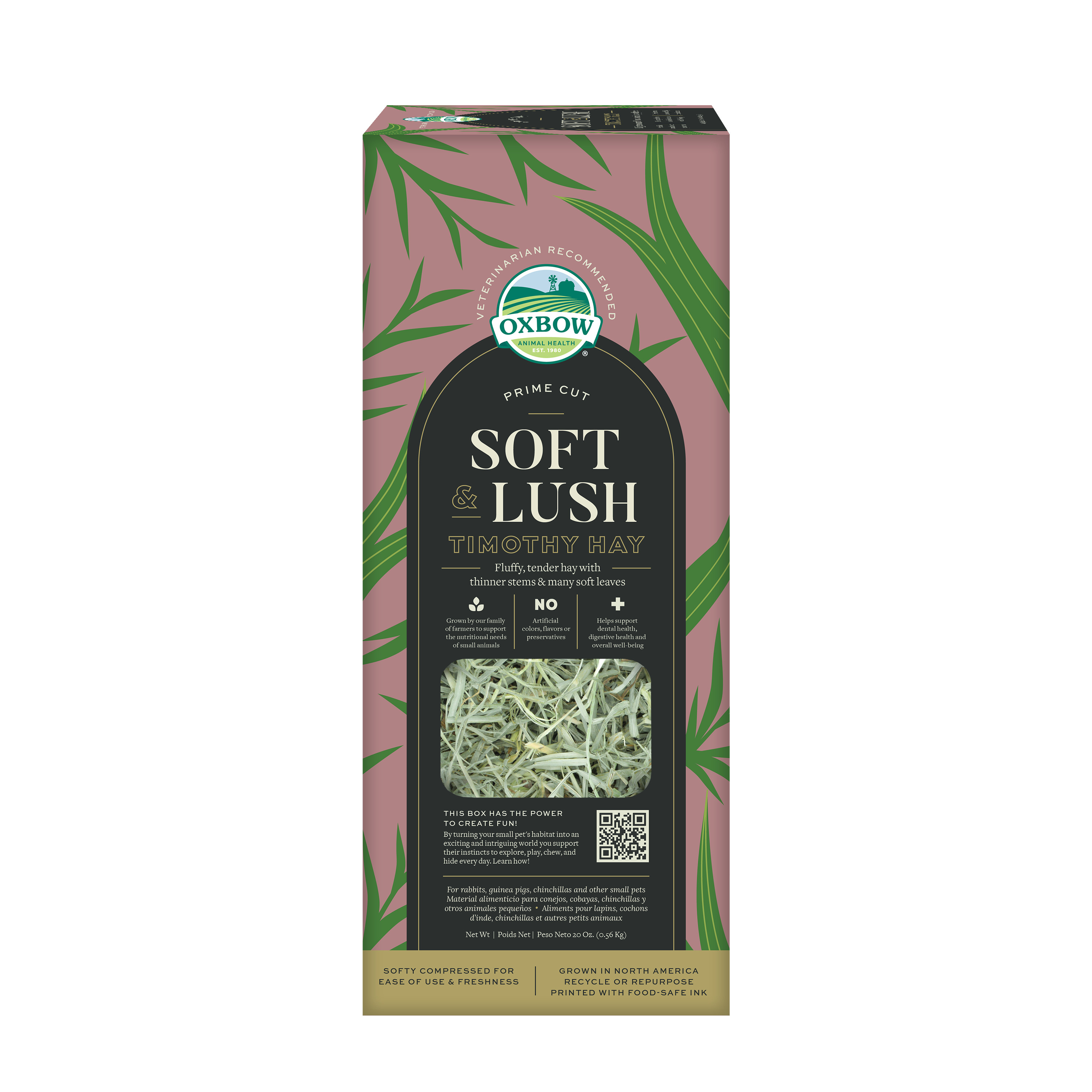 Oxbow Prime Cut Soft & Lush Timothy Hay (20 oz) - 560g